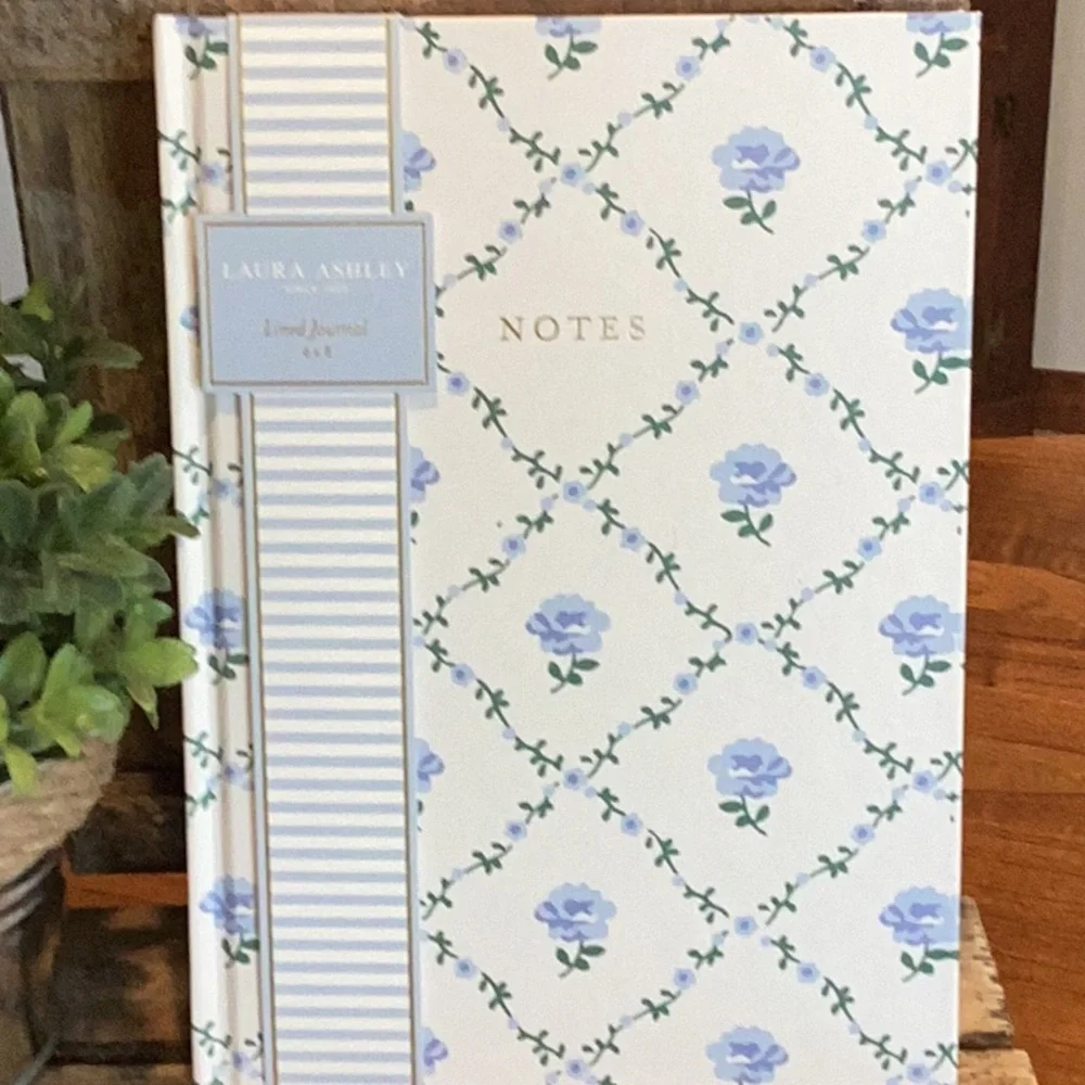 Laura Ashley Blue Floral Lined Journal